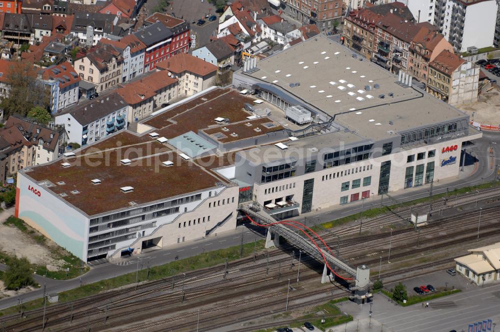Aerial image KONSTANZ - Blick auf das LAGO Einkaufscenter in Konstanz. Center-Management; DGAG Center Management GmbH, LAGO Shopping-Center Konstanz, Bodanstraße 1, 78462 Konstanz Tel. +49 (0)7531/691 336 -0, Pirelli DGAG Deutsche Grundvermögen GmbH (HH)