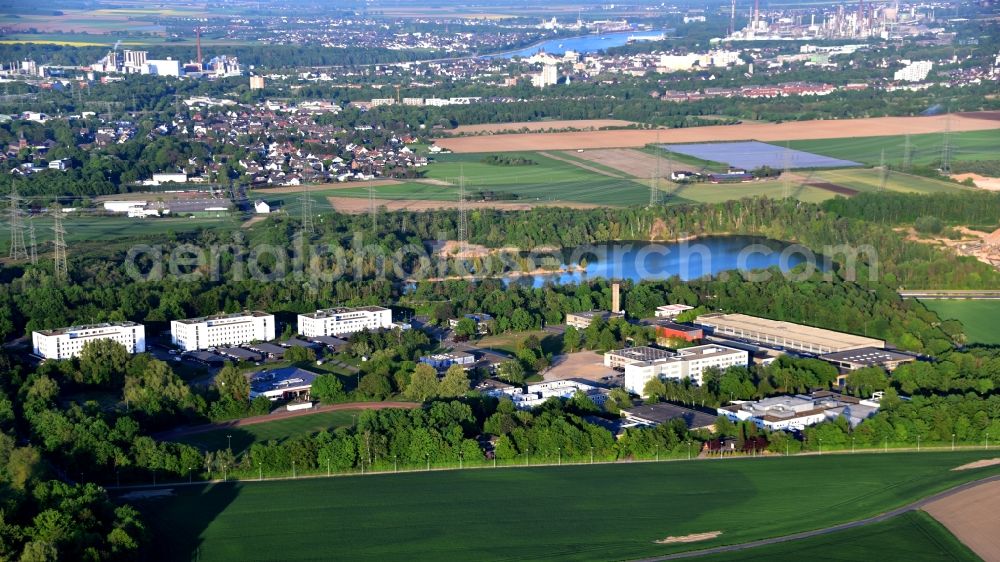 Aerial photograph Brühl - State Office for Education, Training and Personnel Matters of the Police of North Rhine-Westphalia in Bruehl in the state North Rhine-Westphalia, Germany