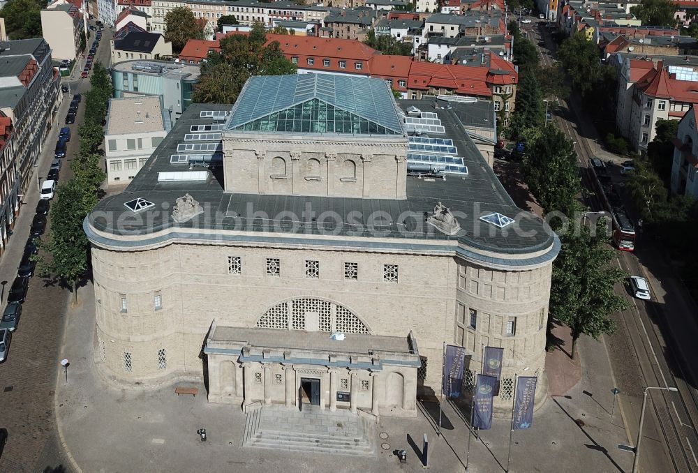 Halle (Saale) from the bird's eye view: The state museum of prehistory in Halle, is the archaelogical state museum and the authority for the protection of monuments in Saxony Anhalt. The museum was built by the architect Wilhelm Kreis