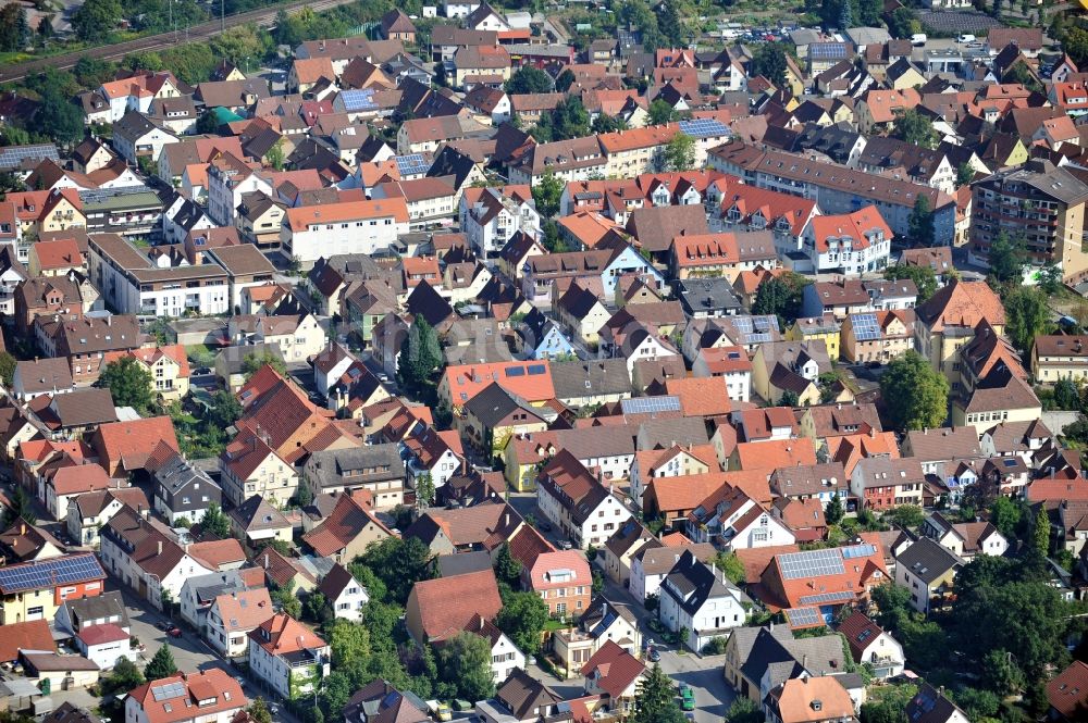 Aerial photograph Lauffen am Neckar - City view of Lauffen am Neckar in Baden-Wuerttemberg