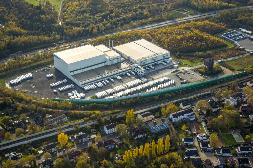 Aerial image Wanne-Eickel - complex on the site of the logistic center of NORDFROST GmbH & Co. KG Am Malakowturm in Wanne-Eickel in the state North Rhine-Westphalia, Germany