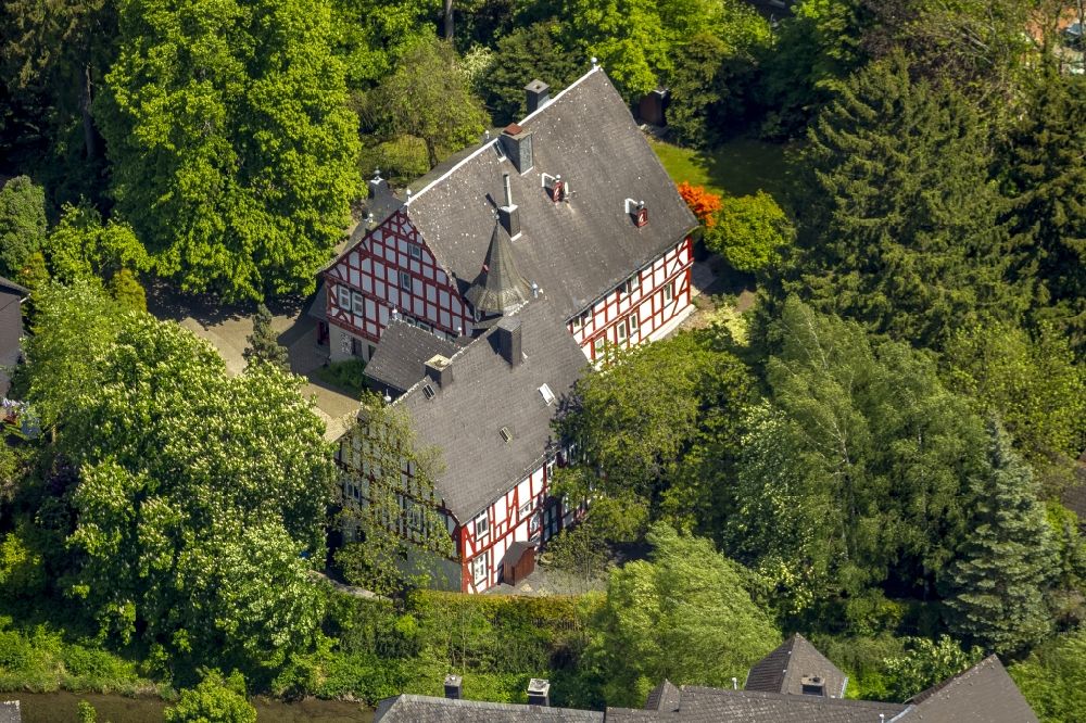 Aerial image Bad Berleburg - View of the Ludwigsburg in Bad Berleburg in the state North Rhine-Westphalia