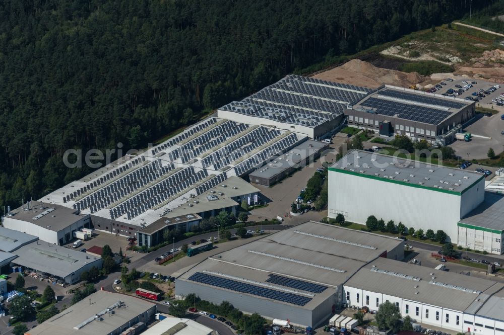 Roth from above - Buildings and production halls on the site of the mechanical engineering company of Speck Pumpen Walter Speck GmbH & Co. KG on Regensburger Ring in Roth in the state Bavaria, Germany