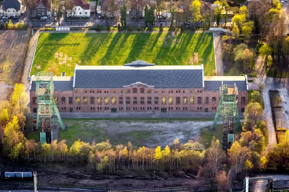 Gladbeck OT Zweckel from above - View of the machine hall in the district of Zweckel in Gladbeck in the state North Rhine-Westphalia