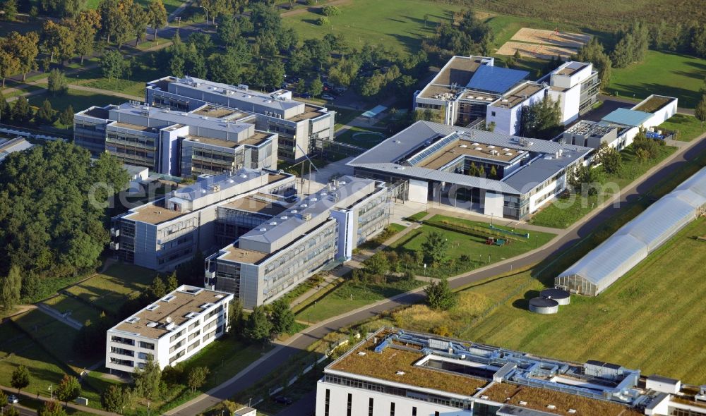 Potsdam from above - View of Max Planck Institutes in Potsdam in Brandenburg