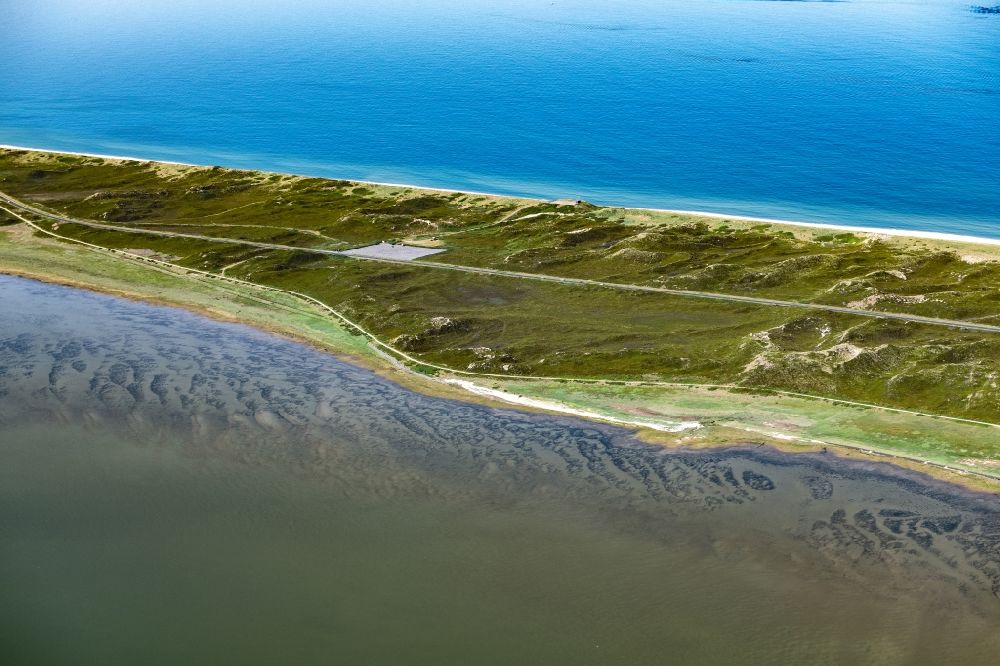 Sylt from above - Townscape on the seacoast of North Sea in Rantum (Sylt) in the state Schleswig-Holstein