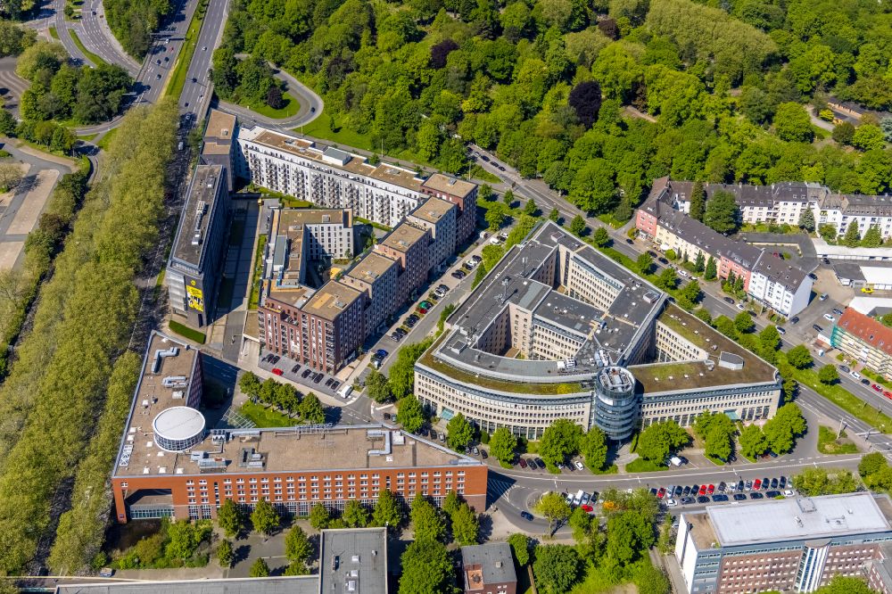 Dortmund from the bird's eye view: Multi-family residential complex Berswordt- Quartier in Dortmund at Ruhrgebiet in the state North Rhine-Westphalia, Germany