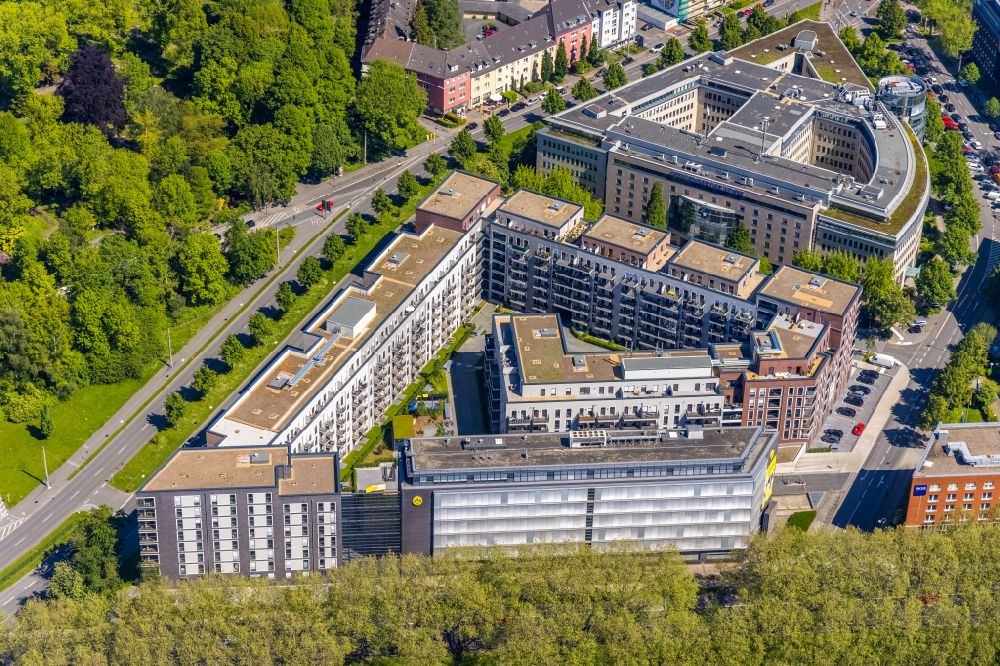 Aerial image Dortmund - Multi-family residential complex Berswordt- Quartier in Dortmund at Ruhrgebiet in the state North Rhine-Westphalia, Germany