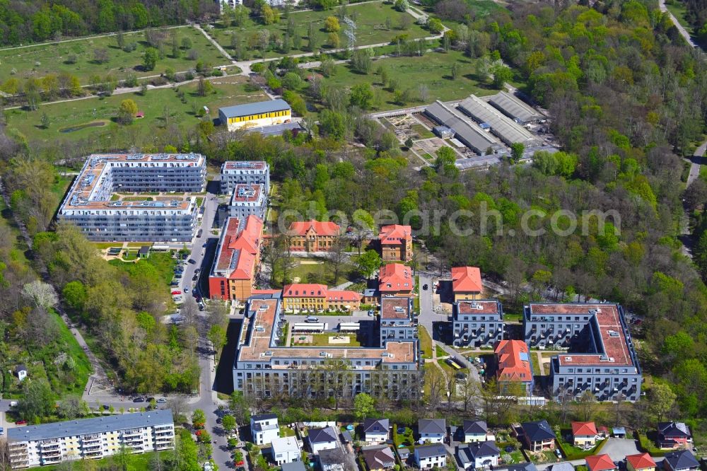 Aerial photograph Berlin - Multi-family house residential complex on the Gotlindestrasse in the district of Lichtenberg in Berlin, Germany