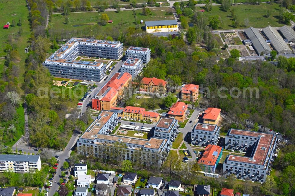 Berlin from above - Multi-family house residential complex on the Gotlindestrasse in the district of Lichtenberg in Berlin, Germany