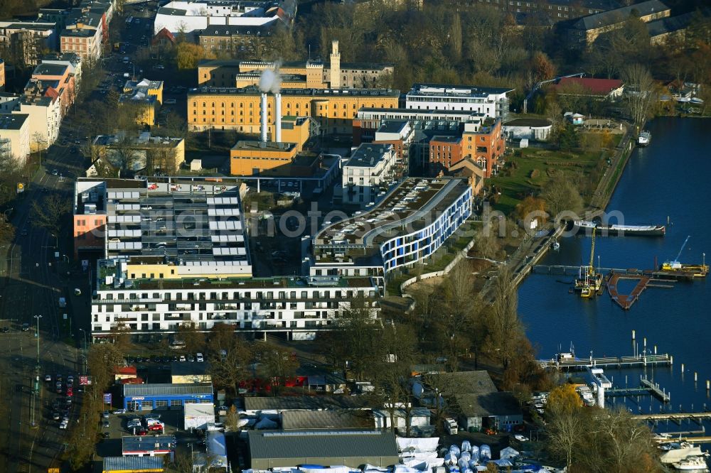 Potsdam from above - Multi-family residential complex Havelwelle on Zeppelinstrasse in the district Westliche Vorstadt in Potsdam in the state Brandenburg, Germany