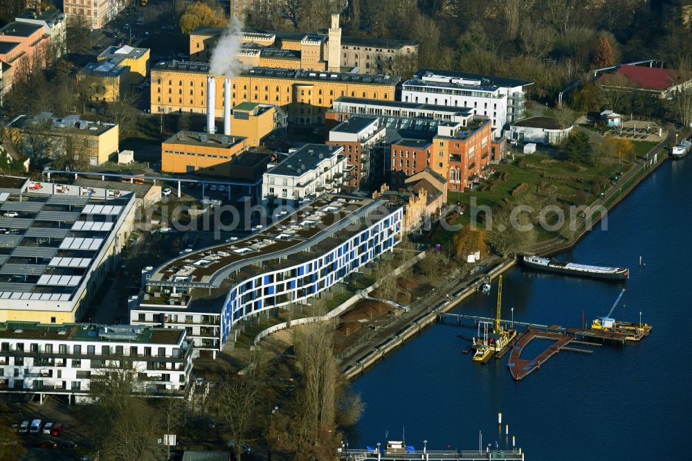 Aerial image Potsdam - Multi-family residential complex Havelwelle on Zeppelinstrasse in the district Westliche Vorstadt in Potsdam in the state Brandenburg, Germany
