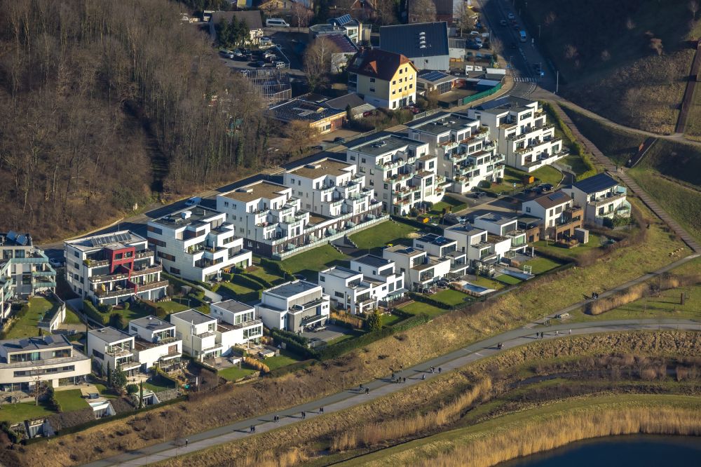 Dortmund from the bird's eye view: Construction site to build a new multi-family residential complex on Kohlensiepenstrasse in Dortmund in the state North Rhine-Westphalia, Germany