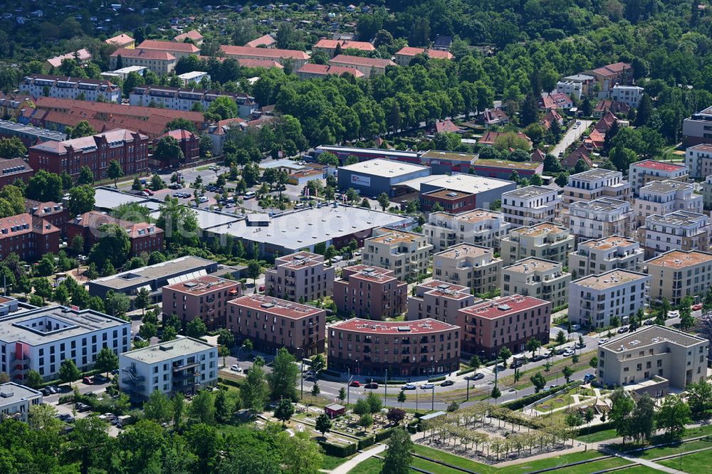 Aerial photograph Potsdam - Multi-family residential complex on Georg-Hermann-Allee in the Bornstedt district of Potsdam in the state of Brandenburg, Germany