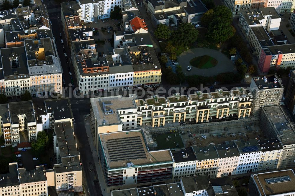 Aerial image Magdeburg - Build a new multi-family residential complex Breiter Weg - Danzstrasse in Magdeburg in the state Saxony-Anhalt, Germany