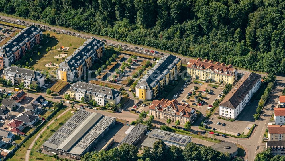 Lahr/Schwarzwald from the bird's eye view: Building complex of the former military barracks in Lahr/Schwarzwald in the state Baden-Wurttemberg, Germany
