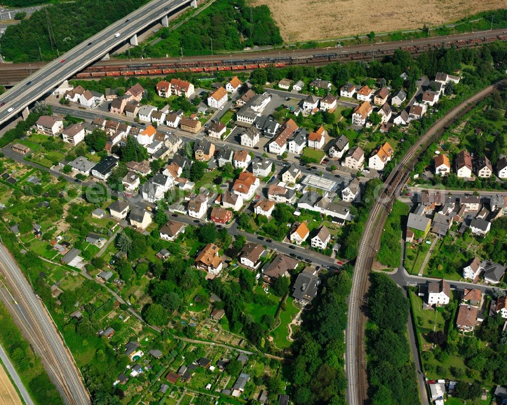 Aerial photograph Kleinlinden - Residential area of a multi-family house settlement in Kleinlinden in the state Hesse, Germany