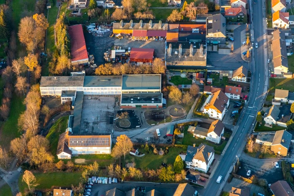 Wickede (Ruhr) from the bird's eye view: Aerial view of Melanchthon School in Wickede (Ruhr) in the state of North Rhine-Westphalia, Germany