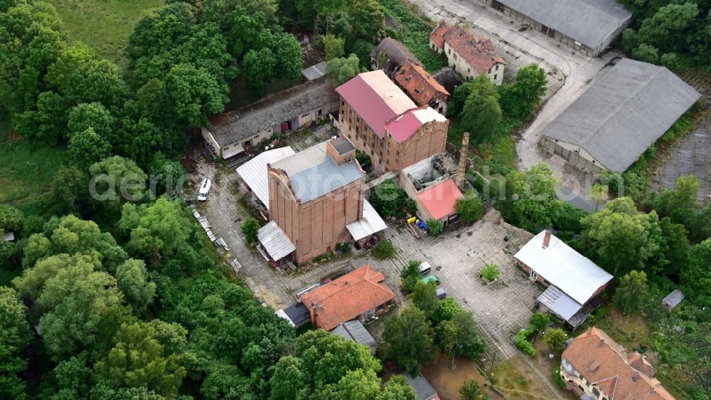 Aerial photograph Quedlinburg - Carl Kratzenstein Mill, also called Neue Muehle, is a former water mill in Quedlinburg in the state Saxony-Anhalt, Germany