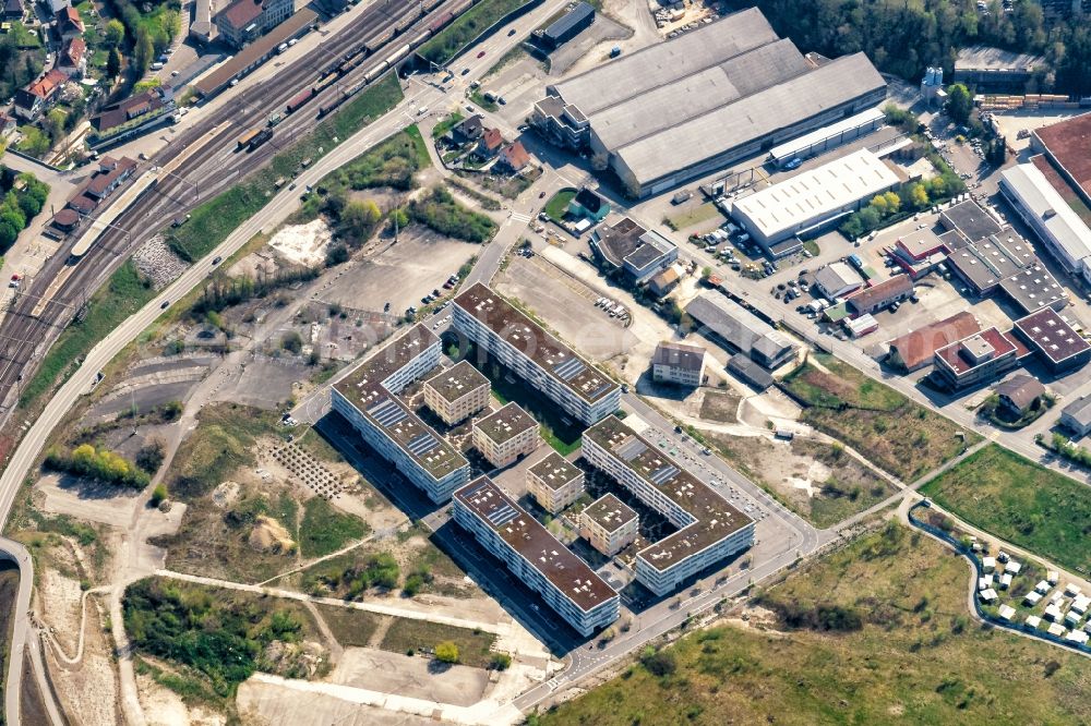 Aerial photograph Olten - Mixing of residential and commercial settlements Gaeustrasse olten Suedwest in Olten in the canton Solothurn, Switzerland
