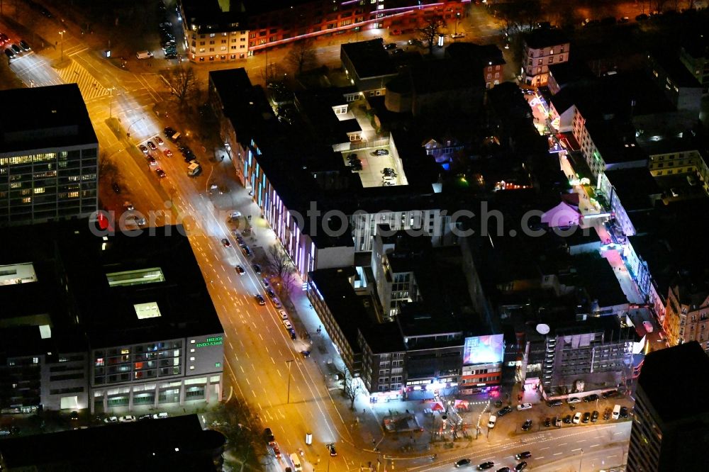 Aerial image Hamburg - Mixing of residential and commercial settlements Ring - Reeperbahn in the district Altona-Altstadt in Hamburg, Germany