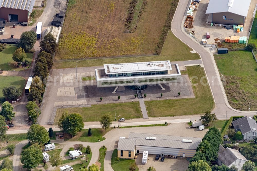 Aerial photograph Meißenheim - Modern Town Hall building of the city administration of Gemeinde Meissenheim in Meissenheim in the state Bade n-Wurttemberg, Germany