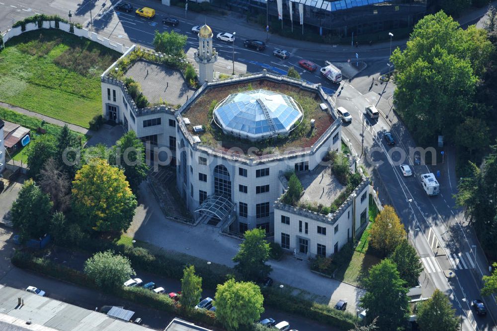 BONN - OT Bad Godesberg from the bird's eye view: The King Fahd Academy (named after King Fahd ibn Abd al-Aziz) is a school financed by Saudi Arabia / Academy for children temporarily living in Germany. The Academy has a mosque attached. The King Fahd Academy, taught by the Saudi curriculum in twelve grades. The Academy conducted a limited liability company is not legally under the supervision of the German school and is not oriented on German curricula