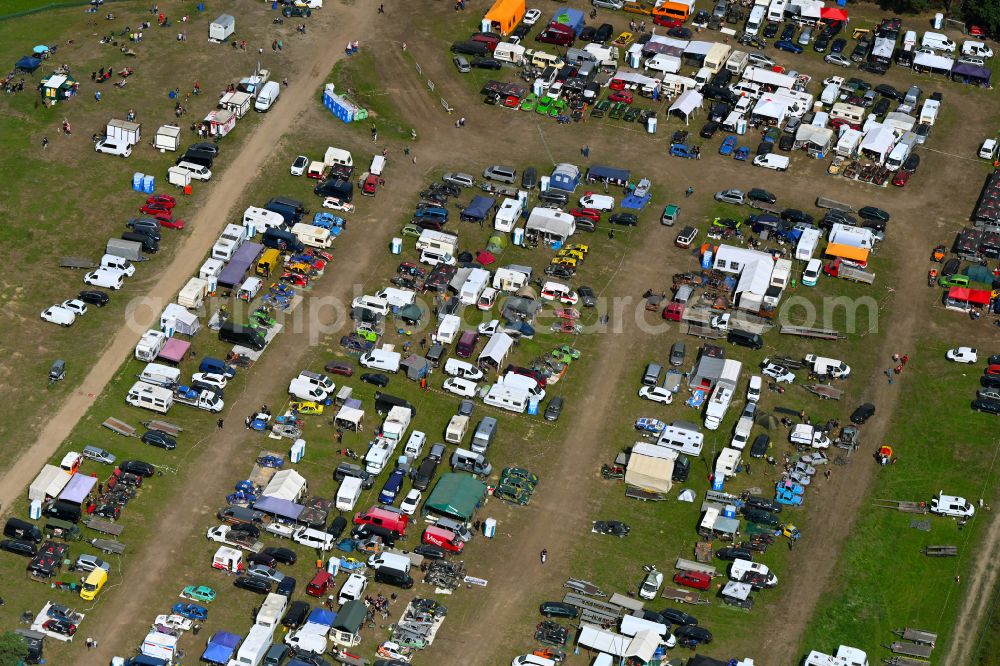 Aerial photograph Biesenthal - Motocross race track MC Klosterfelde e.V. in Biesenthal in the state Brandenburg, Germany