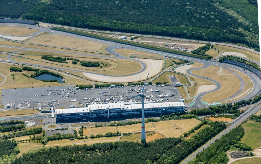 Aerial photograph Schipkau - Motorsport facility Lausitzring bei Klettwitz in the state Brandenburg