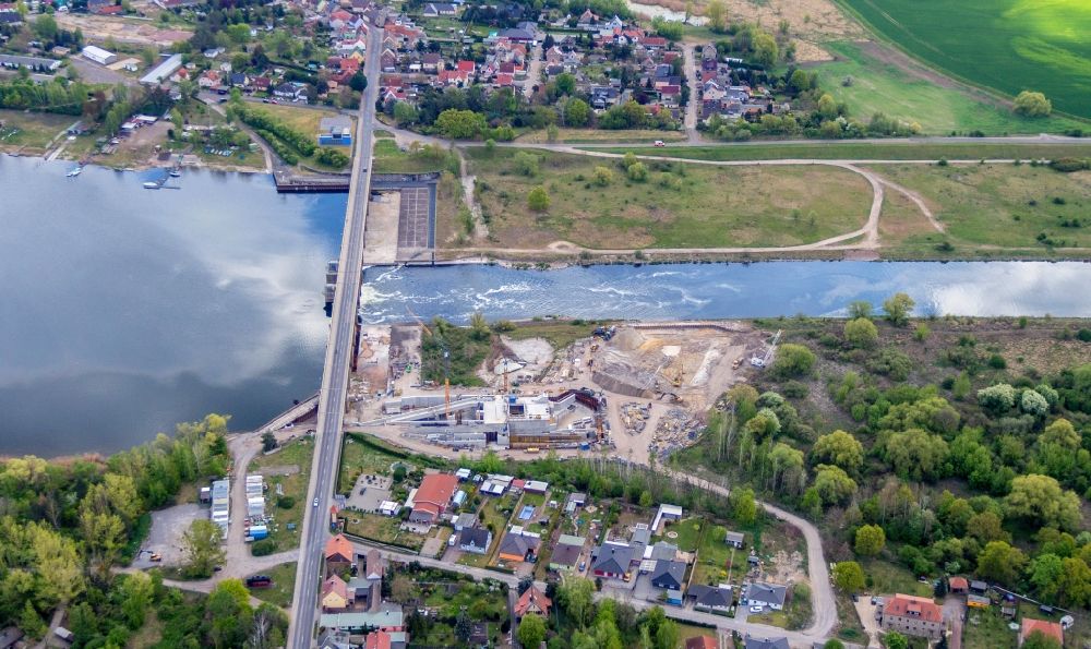 Aerial photograph Muldestausee - The Muldestausee is an under water strip mine in Saxony-Anhalt. The lake is the fourth biggest in Saxony-Anhalt