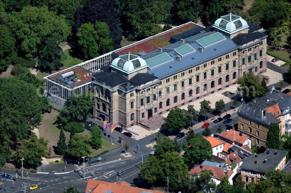 Aerial photograph Braunschweig - Museum building ensemble Herzog Anton Ulrich-Museum in Braunschweig in the state Lower Saxony