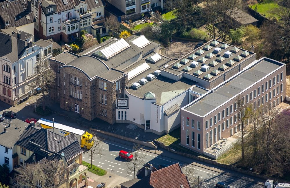 Aerial image Witten - Museum building ensemble Maerkisches Museum at the Husemann street in Witten in North Rhine-Westphalia