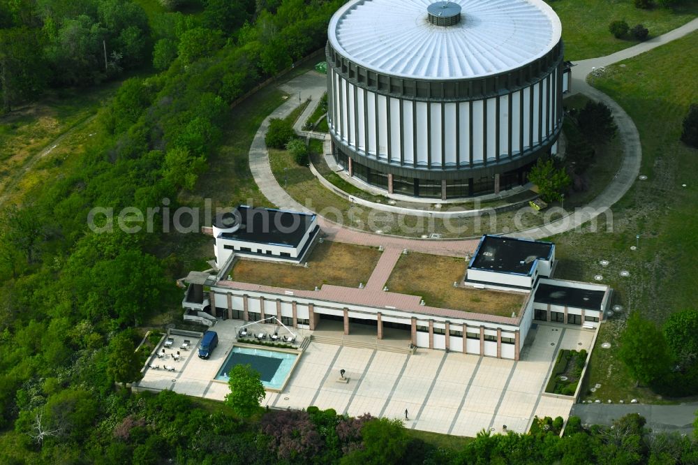 Aerial photograph Bad Frankenhausen - Museum building ensemble Panorona Museum Am Schlachtberg in Bad Frankenhausen in the state Thuringia, Germany