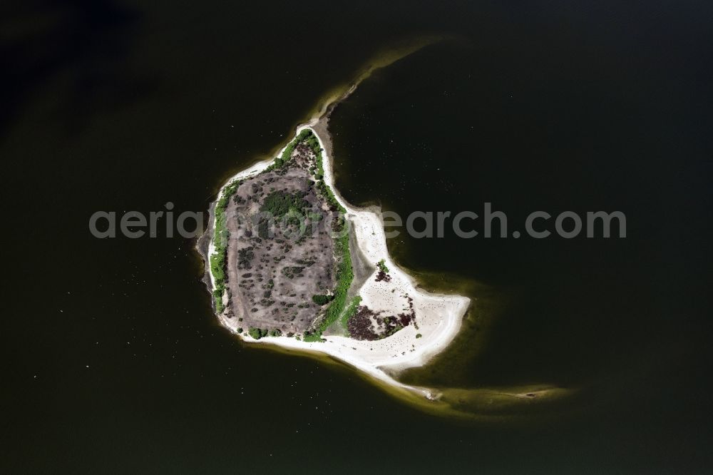 Schleswig from above - Seagull island in the small latitude, the western part of the loop, in Schleswig in the state Schleswig-Holstein, Germany