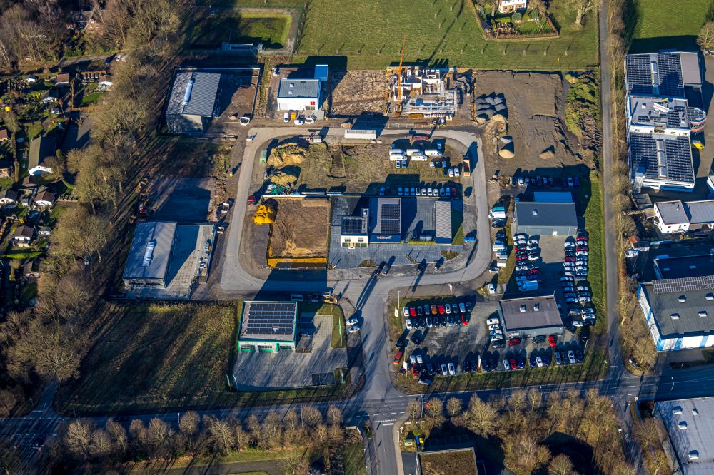 Aerial photograph Kirchhellen - New building construction sites in the industrial park Im Pinntal in Kirchhellen in the state North Rhine-Westphalia, Germany