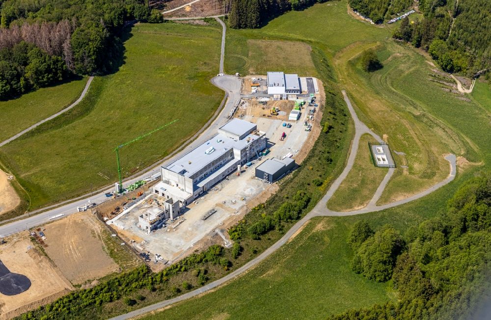 Aerial photograph Altena - New building construction site in the industrial park Rosmarter Allee - Hemecker Weg in the district Rosmart in Altena in the state North Rhine-Westphalia, Germany