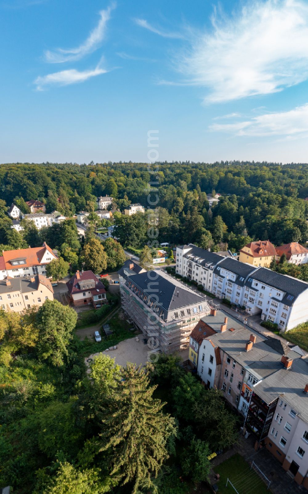 Aerial photograph Eberswalde - Home for disabled people and workshop Assisted Living Wohnstaette fuer 16 Menschen on street Raumerstrasse in Eberswalde in the state Brandenburg, Germany