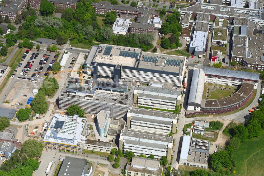 Aerial photograph Lübeck - New building for biomedical research at the University Hospital Luebeck in the district Strecknitz in Luebeck in the state Schleswig-Holstein, Germany