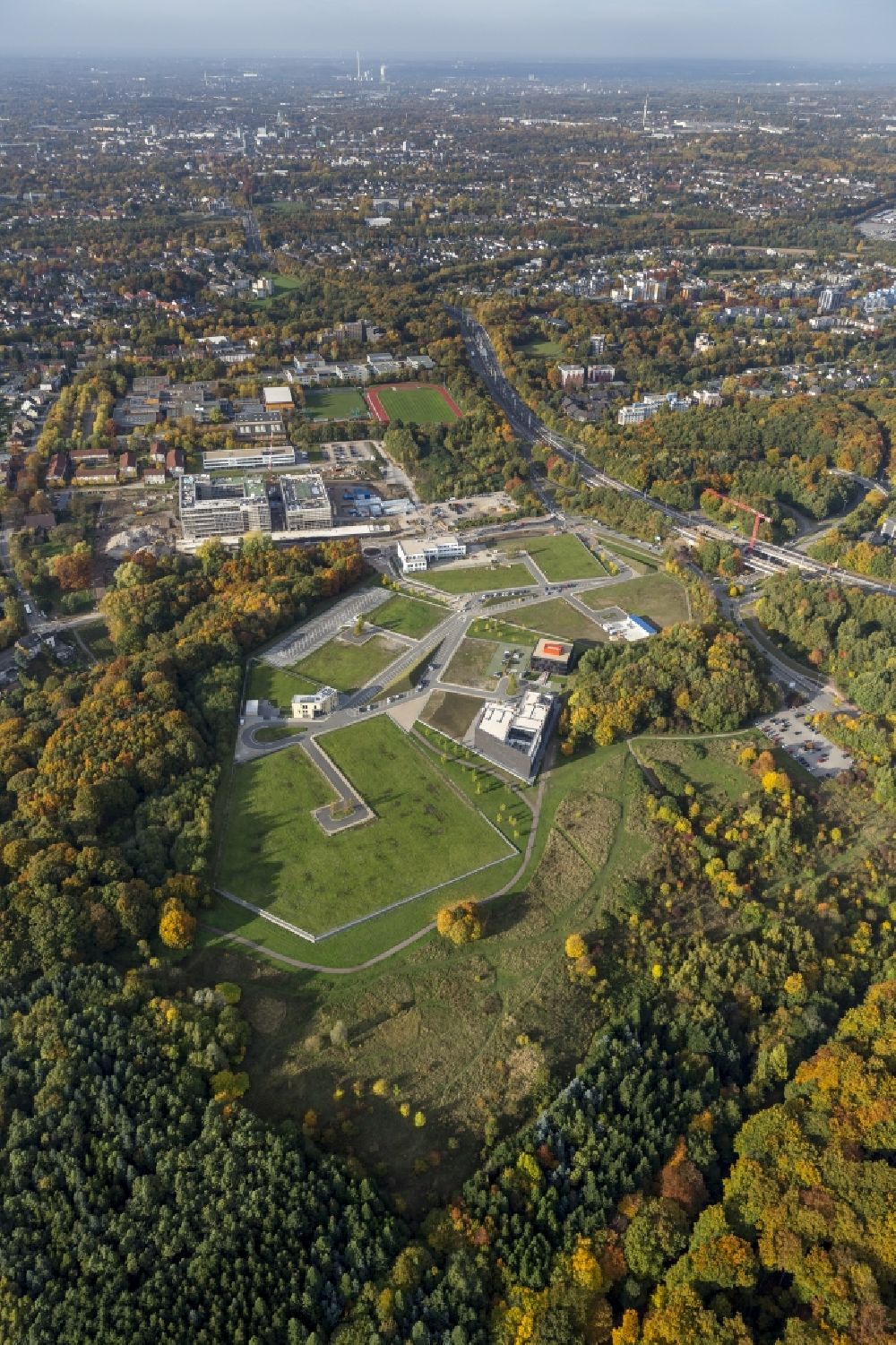 Aerial image Bochum - New biomedicine Park Health Campus in Bochum in North Rhine-Westphalia