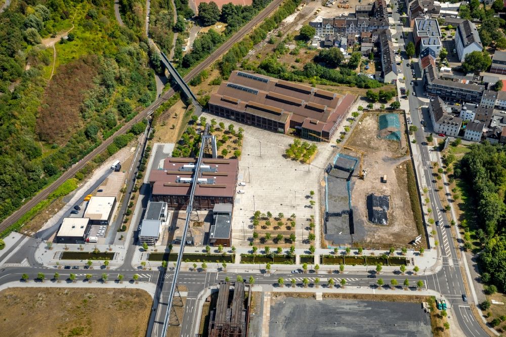 Dortmund from the bird's eye view: Construction site to build a new office and commercial building Phoenixwerk BT II Dortmund on Phoenixplatz in the district Hoerde in Dortmund in the state North Rhine-Westphalia, Germany