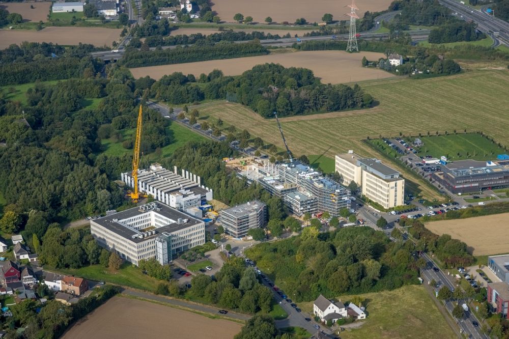 Aerial image Dortmund - Construction site to build a new office and commercial building on Sebrathweg in the district Oespel in Dortmund at Ruhrgebiet in the state North Rhine-Westphalia, Germany