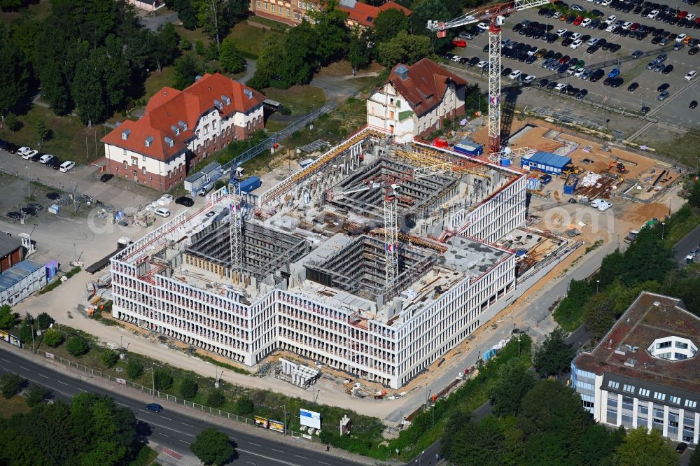 Aerial photograph Potsdam - New construction of the Federal Police Headquarters on Horstweg in Potsdam in the state of Brandenburg, Germany