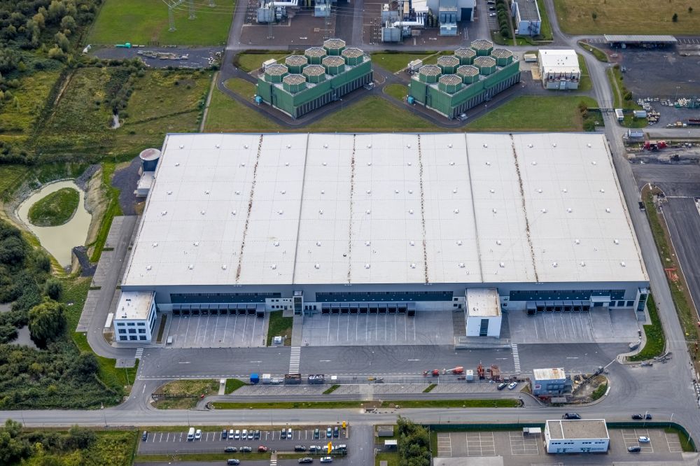 Aerial image Norddinker - Building complex on the site of the logistics center and Distribution Park on Trianelstrasse in Uentrop in the Ruhr area in the state of North Rhine-Westphalia, Germany