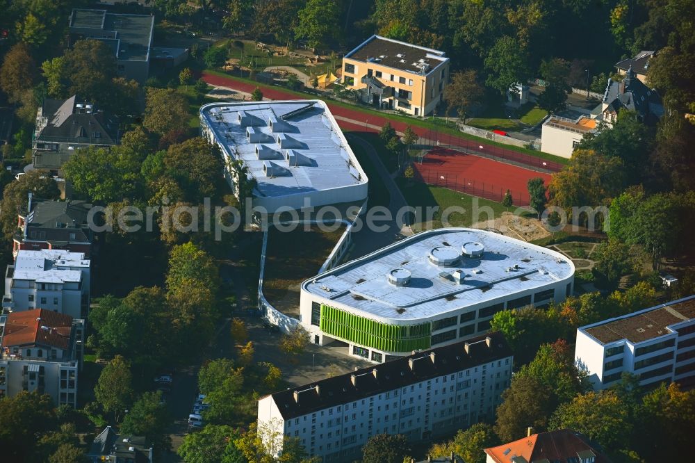 Aerial image Leipzig - Erich Kaestner school in Leipzig in Saxony