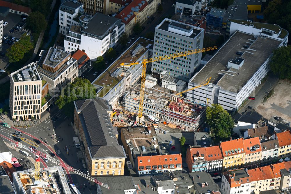 Osnabrück from above - Court construction site Building complex and Justizzentrums on street Am Landgericht in Osnabrueck in the state Lower Saxony, Germany