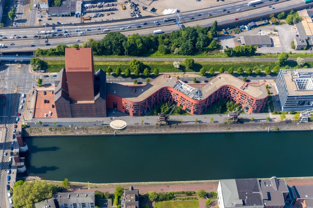 Aerial photograph Duisburg - New NRW State Archive in Duisburg in North Rhine-Westphalia