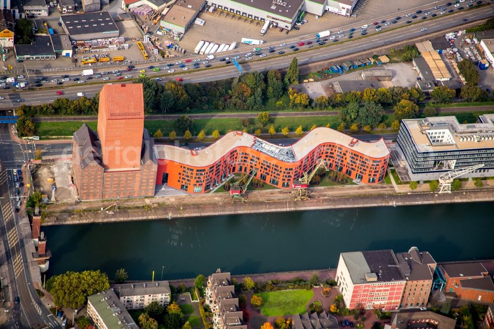 Duisburg from the bird's eye view: New NRW State Archive in Duisburg in North Rhine-Westphalia