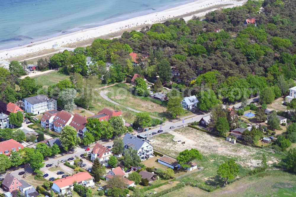 Aerial photograph Ostseebad Boltenhagen - Construction site to build a new multi-family residential complex Baltic-Quartier on street Ostseeallee in Ostseebad Boltenhagen in the state Mecklenburg - Western Pomerania, Germany