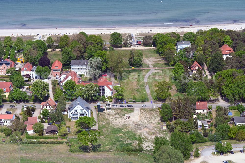 Ostseebad Boltenhagen from the bird's eye view: Construction site to build a new multi-family residential complex Baltic-Quartier on street Ostseeallee in Ostseebad Boltenhagen in the state Mecklenburg - Western Pomerania, Germany