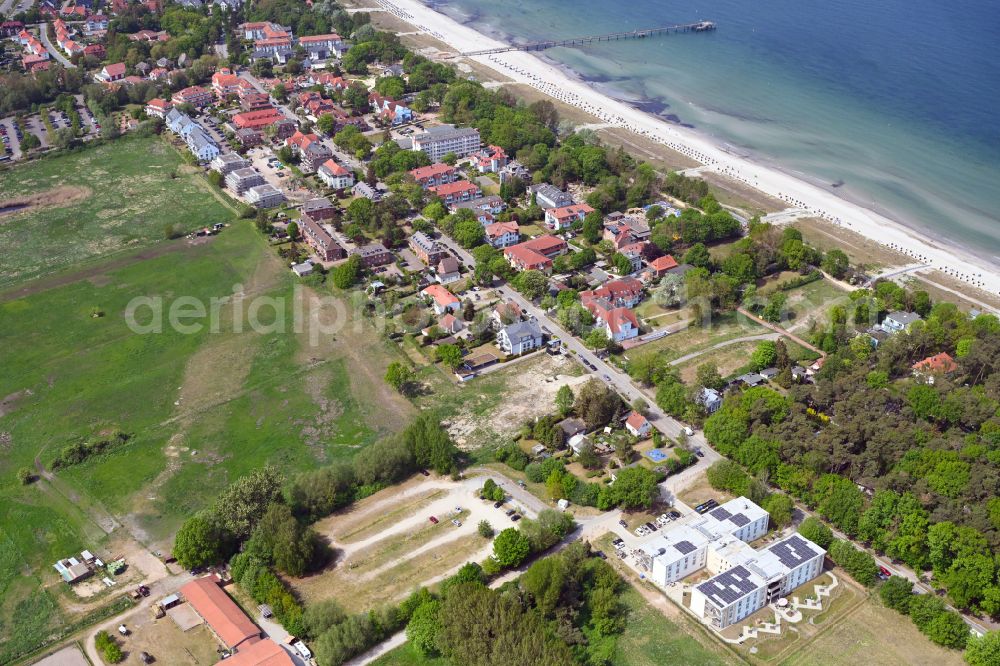 Aerial image Ostseebad Boltenhagen - Construction site to build a new multi-family residential complex Baltic-Quartier on street Ostseeallee in Ostseebad Boltenhagen in the state Mecklenburg - Western Pomerania, Germany